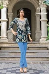 Summer Shine Vol 3 By Radhika Cotton Lucknowi Work Top
